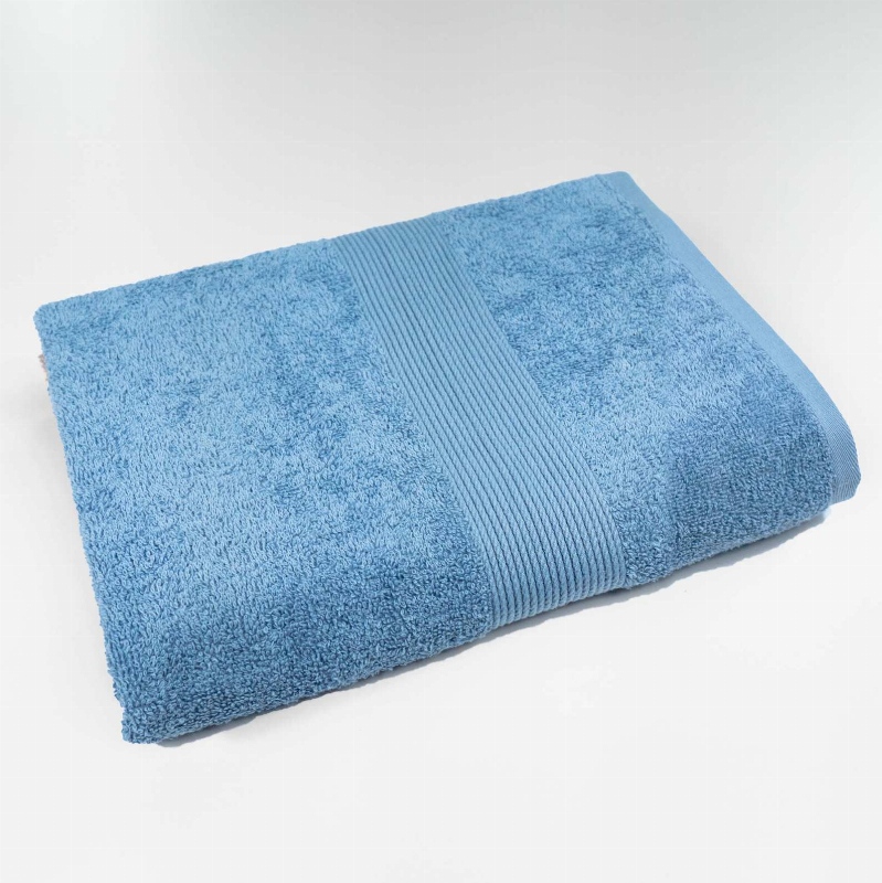 Рушник махровий з Бордюром GM Textile 50х90см 400г/м2 (Синій)